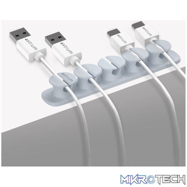 CO110 Cable Organizer Clips - 5 Bays, 4 Storage Compartments - Blue - Image 5